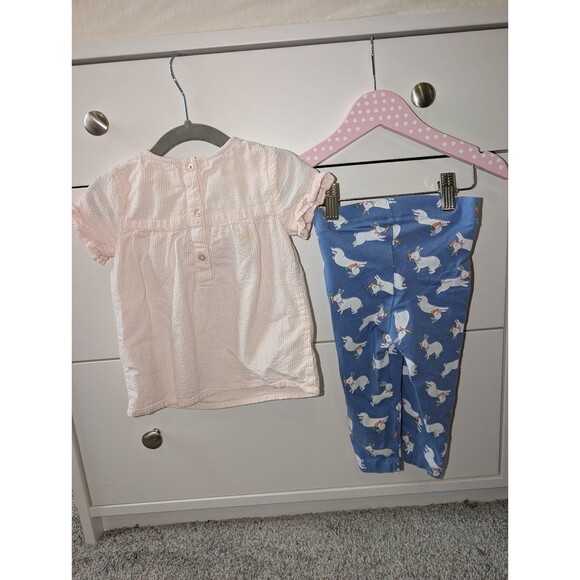 Baby Boden Easter Seersucker Shirt and Pants Set 12-18 - Picture 5 of 5